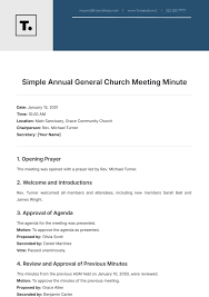 Free Church Staff Meeting Minutes Template to Edit Online