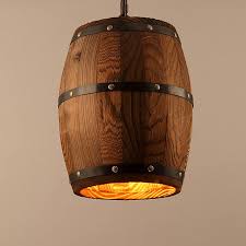 1 Pc Antique Wood Wine Barrel Pendant Lamp Hanging Rustic Unique Kitchen Ceiling Lamp Light Fixture For Home Decor Without Bulb Walmart Com Walmart Com