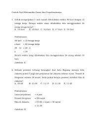 Soal psikotes matematika dasar dan cara menjawabnya contoh download contoh soal psikotes 2019 matematika gambar polri bank karayawan deret angka pdf cpns sma online dan jawabannya beserta pembahasannya lengkap. Contoh Soal Matematika Dasar Dan Penyelesaiannya