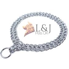 How can you put a choker collar on a dog? Double Choke Chain