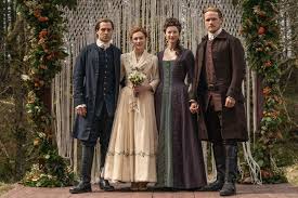 Caitriona balfe | photo by dia dipasupil/getty images. Outlander Season 5 Premiere Sam Heughan And Caitriona Balfe React To Wedding And Romance Scenes Entertainment Tonight