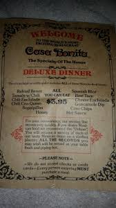 Ant was a little rock favorite. Vintage Casa Bonita Menu Circa 1980 Album On Imgur