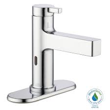 Save money online with bathroom faucet deals, sales, and discounts september 2020. Glacier Bay Touchless Bathroom Faucet In Polished Chrome With Drain Assembly The Home Depot Canada