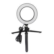 Small Led Selfie Ring Light 3 Light Mode 10 Level Brightness For Cell Phone Smartphone Dslr Camera Lighting Live Stream Makeup Photographic Lighting Aliexpress