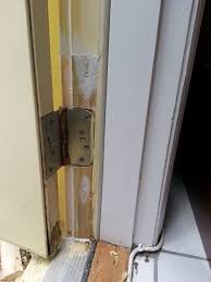 After Repaired Damaged Door Jamb And Replaced The Rotted Wood Saved The Whole Door Frame From Having To Be Repla Diy Home Repair Home Maintenance Home Repair
