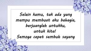 Mengucapkan dan menjawab salam dalam agama islam. Kata Kata Buat Pacar Yang Lagi Sakit Semoga Cepat Sembuh