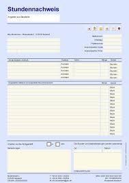 Zur auswahl stehen stundenzettel excel und word sowie pdf. Stundennachweis Formular Im Pdf Format Din A4h