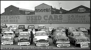Old 1960 S Car Sales Yard Car Dealership Used Cars Old Lorries