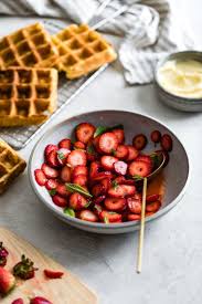 Corn Flour Waffles With Whipped Honey Ghee And Berries Gluten Free Recipe Food Food And Drink Waffles