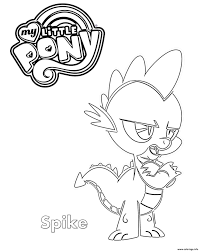 Coloriage Spike My Little Pony Dessin My Little Pony A Imprimer Twilight sparkle, fluttershy, applejack, rainbow dash, rarity, pinkie pie, princesse celestia, coloriage spike my little pony dessin