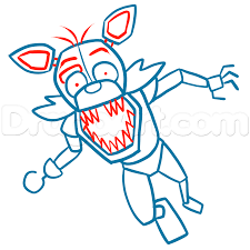 How To Draw Foxy The Fox Five Nights At Freddys Step By Step Video Game Characters Pop Culture Free Online Drawing Five Nights At Freddy S Guided Drawing