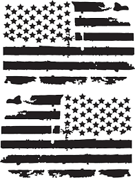 Black and white grunge american flag poster zazzle. Distressed American Flag Vehicle Decal Grunge Black Red Blue