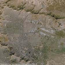 Afghanistan is a landlocked country in the heart of south central asia bordered by countries like pakistan, iran, uzbekistan, turkmenistan, tajikistan and china from all sides. Pleiades Satellite Image Kabul Afghanistan Airbus Defence And Space