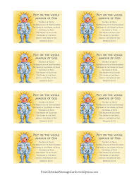 Free Printable Christian Message Cards Armour Of God Christian Printables Armor Of God Lesson Armor Of God