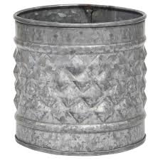 We offer window boxes, square and round planters, rattan baskets and more. Stonebriar Antique Galvanized Metal Farmhouse Planter Target