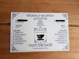 Oc I Made Some Dnd Inspired Save The Date Cards For My Wedding Nerd Wedding Video Game Wedding Save The Date Cards