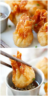 Chicken Wontons Crispy And Delicious Recipe Taste Malaysia In 2020 Chicken Snacks Wonton Recipes Chicken Wontons