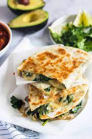 Spinach Mushroom Quesadillas Recipe Spinach Stuffed Mushrooms Recipes Vegetarian Recipes