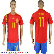 Spain 11 Vitolo Home 2018 Fifa World Cup Soccer Jersey Soccer Jersey Jersey Custom Jerseys
