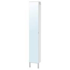 A spacious wash basin, a trolley, and many mirrors help achieve streamlined bathroom routines. Bathroom Mirror Cabinets Ikea