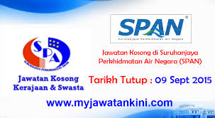 Jawatan kosong yang disenaraikan di atas ini, adalah semasa iklan jawatan kosong suruhanjaya perkhidmatan air negara (span) ini dipublish. Jawatan Kosong Di Suruhanjaya Perkhidmatan Air Negara Span 09 September 2015 Appjawatan Malaysia