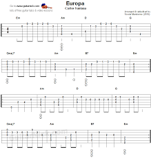 europa guitar lesson