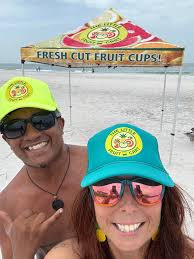 🌴 St. Pete! Meet the owners of The Little Fruit Cart-your go-to for fresh,  fun, and flavorful fruit cups right here in the City of St. Pete! ☀️🍍  Inspired by our travels