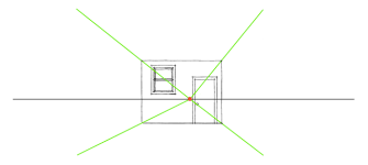 In this one point perspective drawing of a room, i drew 2 windows, a dresser, a couch, a table with a tv on it, a rug, and a high ceiling. Drawing A One Point Perspective Room Tutorial Craftsy