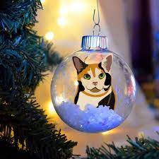 Cat Christmas Decorations 15 Cute And Affordable Cat Christmas Tree Ornaments Popsugar Pets