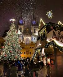 Prague Czech Republic Prague Christmas Elegant Christmas Trees Elegant Christmas Tree Decorations