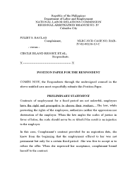 Legalnature.com has been visited by 10k+ users in the past month Position Paper Sample Overtime Employment