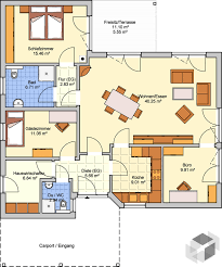 Grundriss Bungalow Mit Buro Grundriss Bungalow Haus Bauen Fingerhut Haus