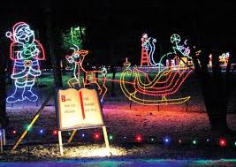 Take A Dreamy Ride Through The Largest Drive Thru Light Show In Indiana The Santa Claus Land Of Lights Santa Claus Indiana Light Show Santa Claus