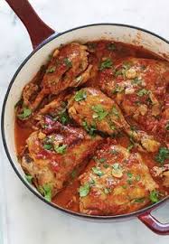 Poulet A L Ail Et Tomates A La Cocotte Ou Poele Recette Recettes De Cuisine Cuisine Culinaire Recette Poulet