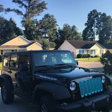 Jeep Wrangler Unlimited Rubicon Custom Teal Grill Inserts Jeep Wrangler Grill Jeep Grill Jeep Wrangler Unlimited