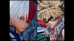 Anime, my hero academia, izuku midoriya, katsuki bakugou, shouto todoroki. Jump Force Shoto Todoroki Vs Katsuki Bakugou Youtube