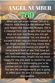 Angel Number 769 Meaning What Does It Mean Spiritually Mind Your Body Soul