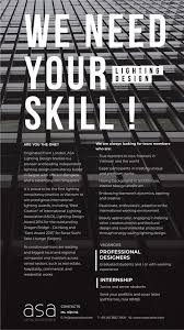Do you know how to write a cover letter? Asa Lighting Design Studios Career Interests Asa Is Looking For Creatives Who Are Passionate About Lighting And Space Currently We Are Looking For All Positions From Designer At Senior And Junior