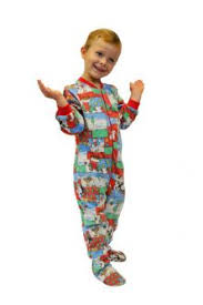 Matching Family Christmas Pajamas Big Feet Onesie Footed Pajamas