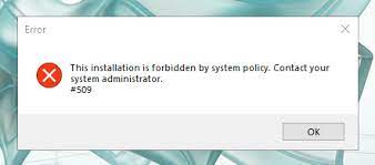 This Installation Is Forbidden By System Policy When Installing Autodesk Software Autocad Autodesk Knowledge Network