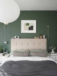 Plan your bedroom makeover with some of these decor ideas for master bedrooms and more teenage boys bedroom complete with simple white walls, ticking strip bedding, grey plaid pillows. A Simple Soothing Botanical Green Bedroom Makeover The Reveal