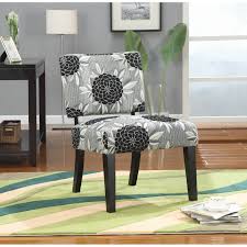 Accent chairs are very comfortable. Coaster Company Big Flowers Black And White Accent Chair 23 X 26 50 X 32 50 On Sale Overstock 12186067