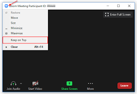 How To Enable Always On Top For Zoom Meetings Techswift