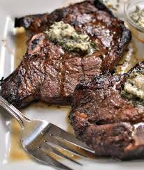 Pat steak dry and season generously with salt and pepper. Marinated Herb Butter T Bone Steaks Small Town Woman