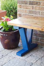Make a diy potting bench in your garden with wooden pallets for your kids, as well as gardening purposes. Easy And Inexpensive Diy Outdoor Bench The House Of Wood