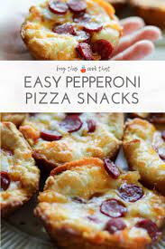 These Easy Crescent Roll Pepperoni Pizza Cups Are A Great Snack Recipe That You Can Make In Less Than 30 Minutes With Just Pizza Snacks Recipes Appetizer Bites