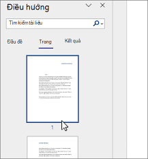 Sử dụng ngăn Dẫn hướng trong Word - Hỗ trợ của Microsoft
