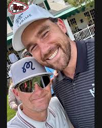 Travis Kelce At The 15AndTheMahomies Golf Tournament♥️💛