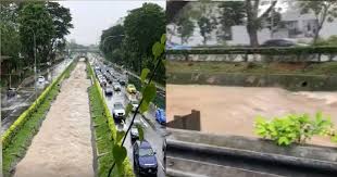 Singapore orchard road flooded_journey from delfi orchard to liat towers. Bukit Timah Canal Almost Fully Filled Pub Issues Flash Flood Warning