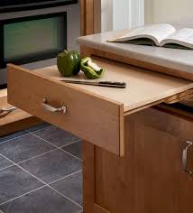 Short On Counter Space This Base Cabinet Features A Pull Out Work Surface Kitchen Cabinetry Kitchen Cabinet Design Kitchen Innovation